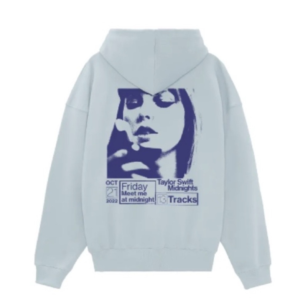 Taylor Swift Midnights Hoodie- pale blue-
XL - Picture 2 of 11